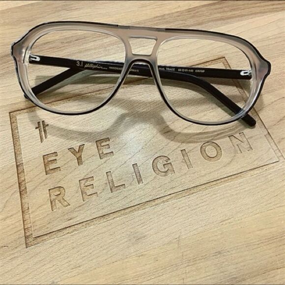 3.1 Phillip Lim Black and Frost Trace Glasses - Picture 1 of 2